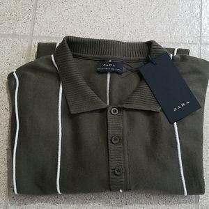 Mens Zara sweater dress shirt